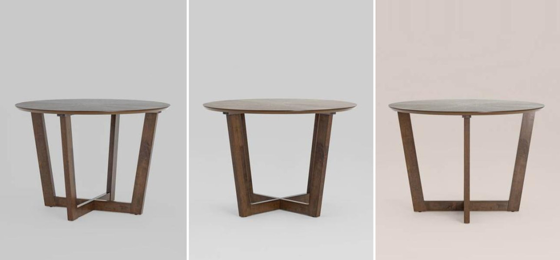 Стол обеденный круглый Wooden Table Round