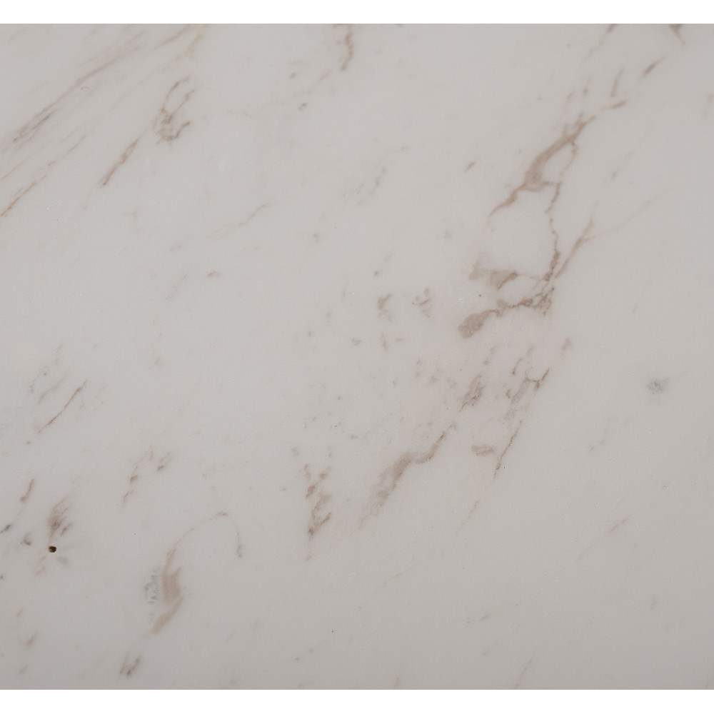 Стол обеденный круглый мраморный на бежевом основании Valedmir