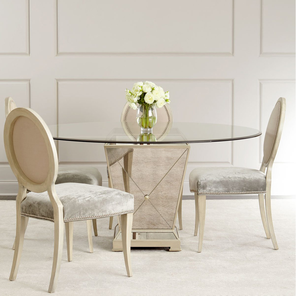 Стол обеденный круглый на зеркальном основании Spectacular Table