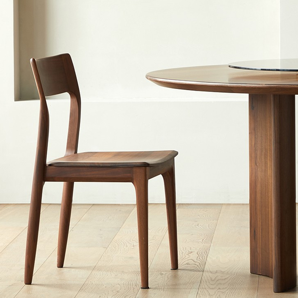 Стол обеденный круглый с двойной столешницей Walnut Wood Table