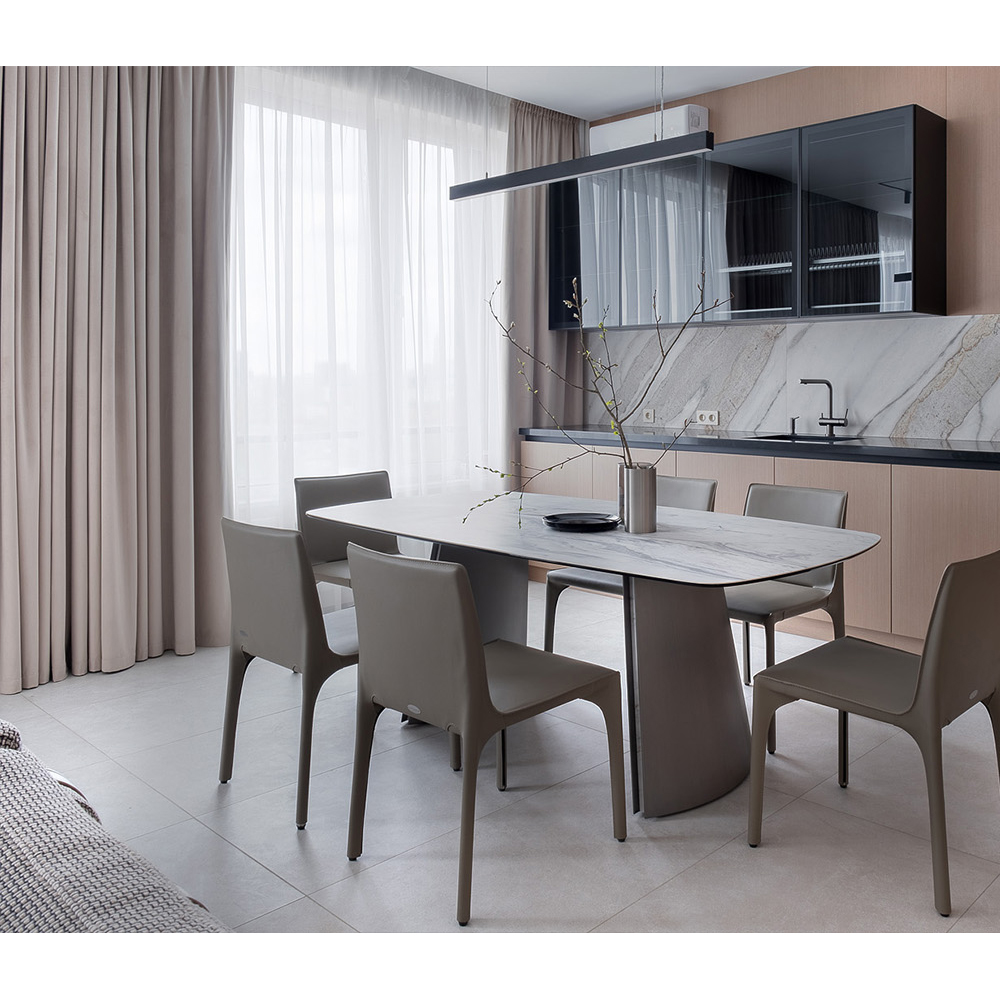 Стол обеденный прямоугольный керамический Ceramic Dining Table