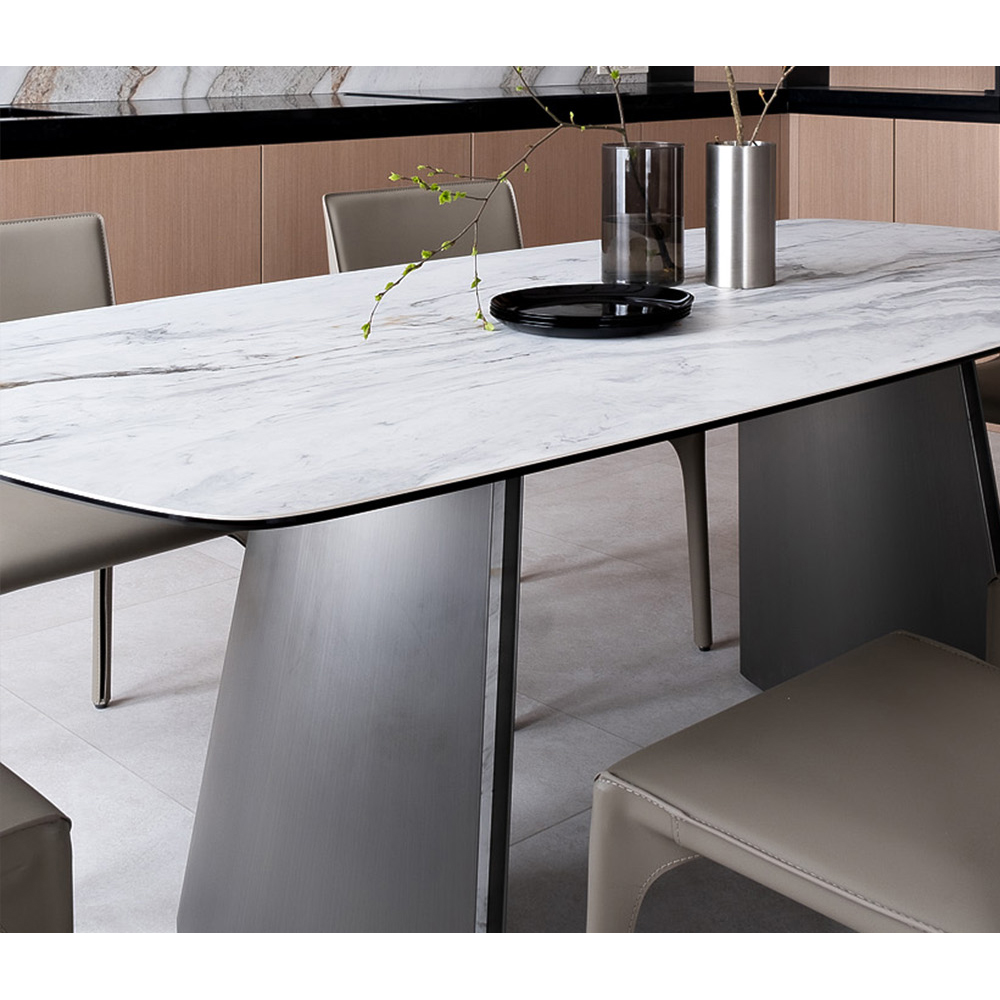 Стол обеденный прямоугольный керамический Ceramic Dining Table
