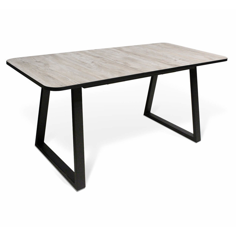 Стол обеденный раздвижной с прямоугольной бежевой столешницей Magali