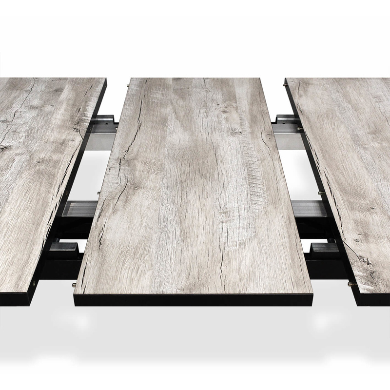 Стол обеденный раздвижной с прямоугольной бежевой столешницей Magali