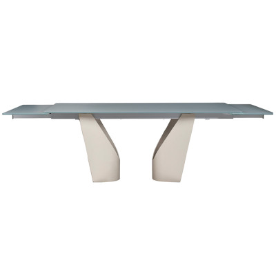 Стол обеденный раскладной со стеклянной столешницей Futuristic Table
