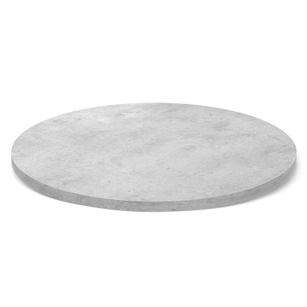 Стол обеденный с круглой светло-серой столешницей Harris Collection