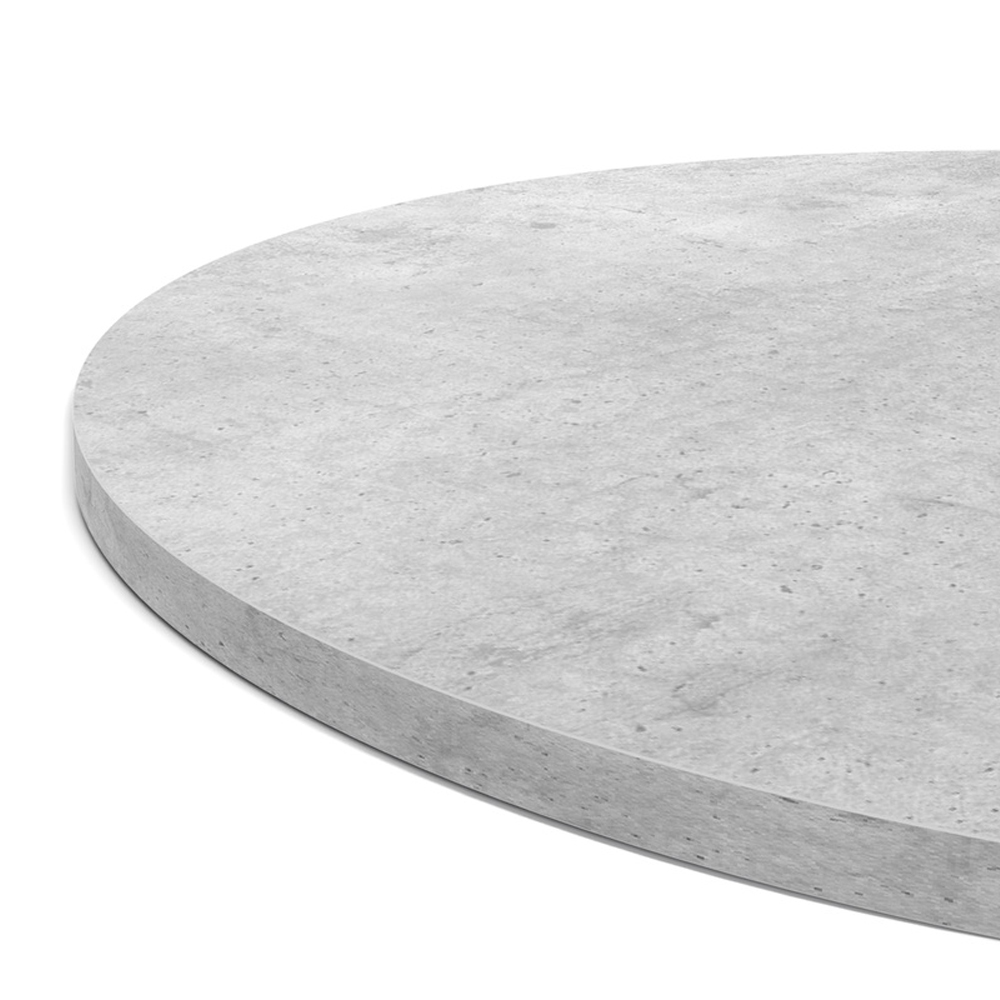 Стол обеденный с круглой светло-серой столешницей Harris Collection