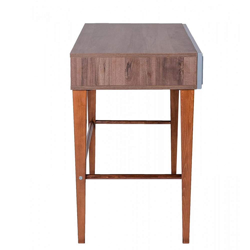 Стол письменный из массива бука с 2-мя ящиками серый Wenge Light