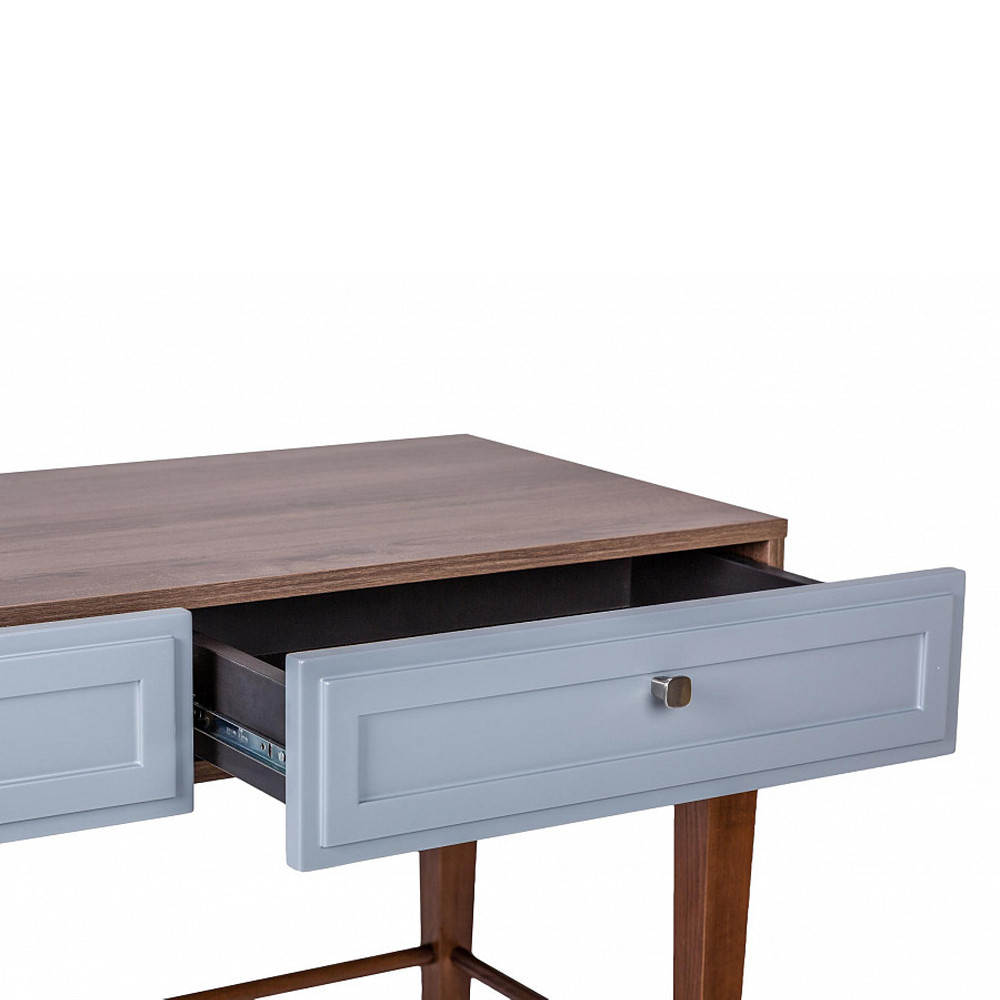 Стол письменный из массива бука с 2-мя ящиками серый Wenge Light