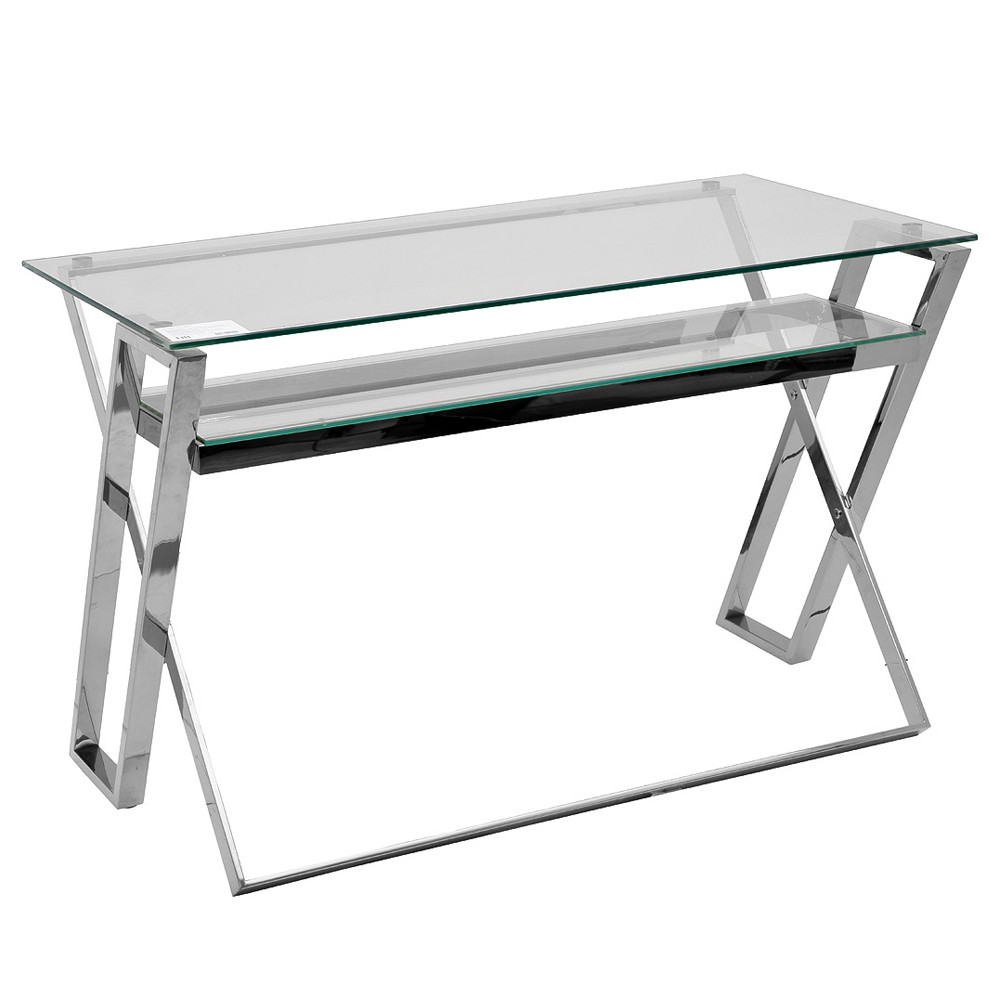 Стол письменный с прозрачной столешницей Corporate Identity