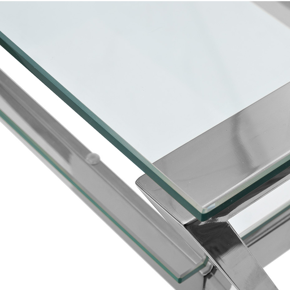 Стол письменный с прозрачной столешницей Corporate Identity