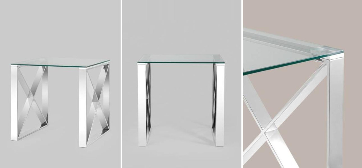 Стол приставной Lannes Collection Silver