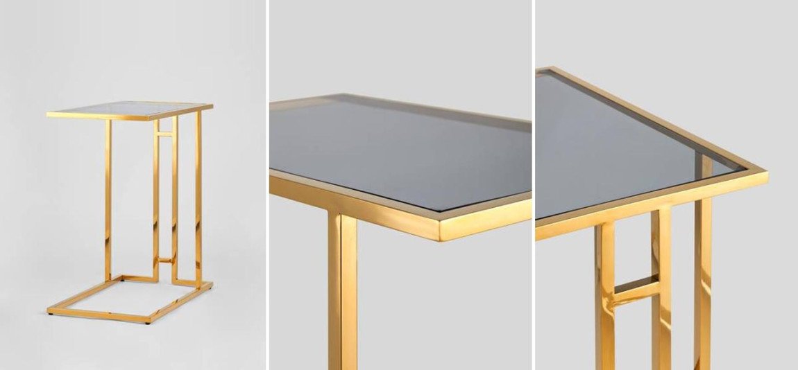 Стол приставной Lasker Milan Tables Gold