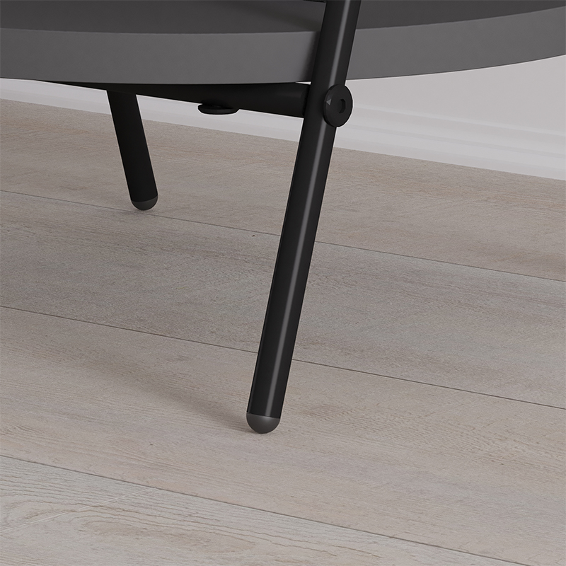 Стол приставной с 2-мя круглыми столешницами цвета антрацит ESSEL SIDE TABLE ANTHRACITE