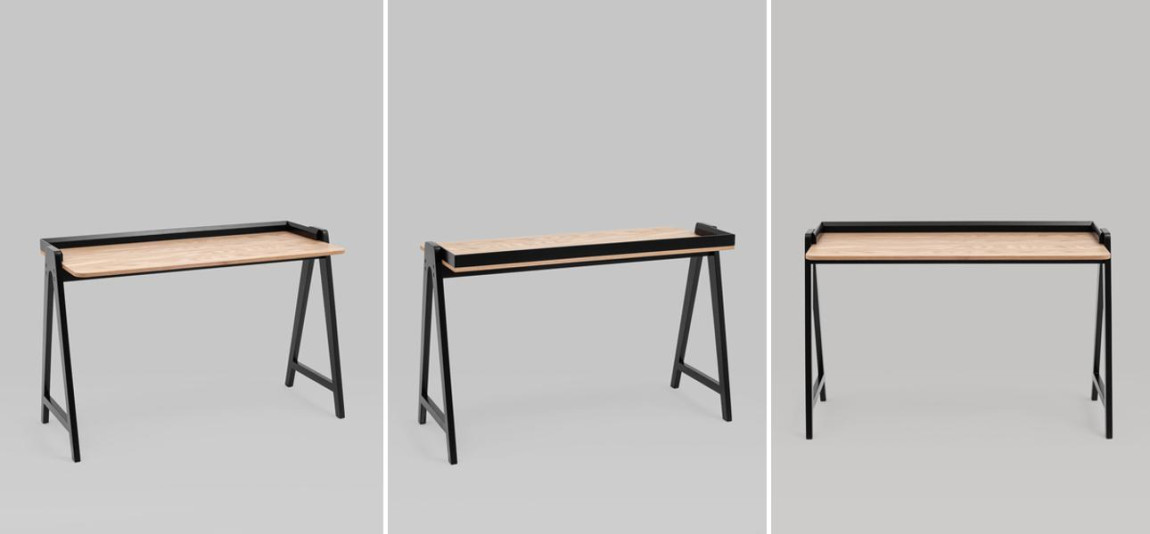 Стол рабочий Tadeos Collection черный