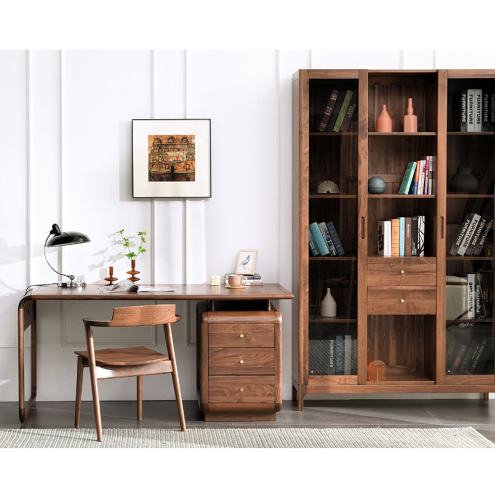 Стол рабочий округлой формы с 3-мя ящиками  Working Moonnut Table