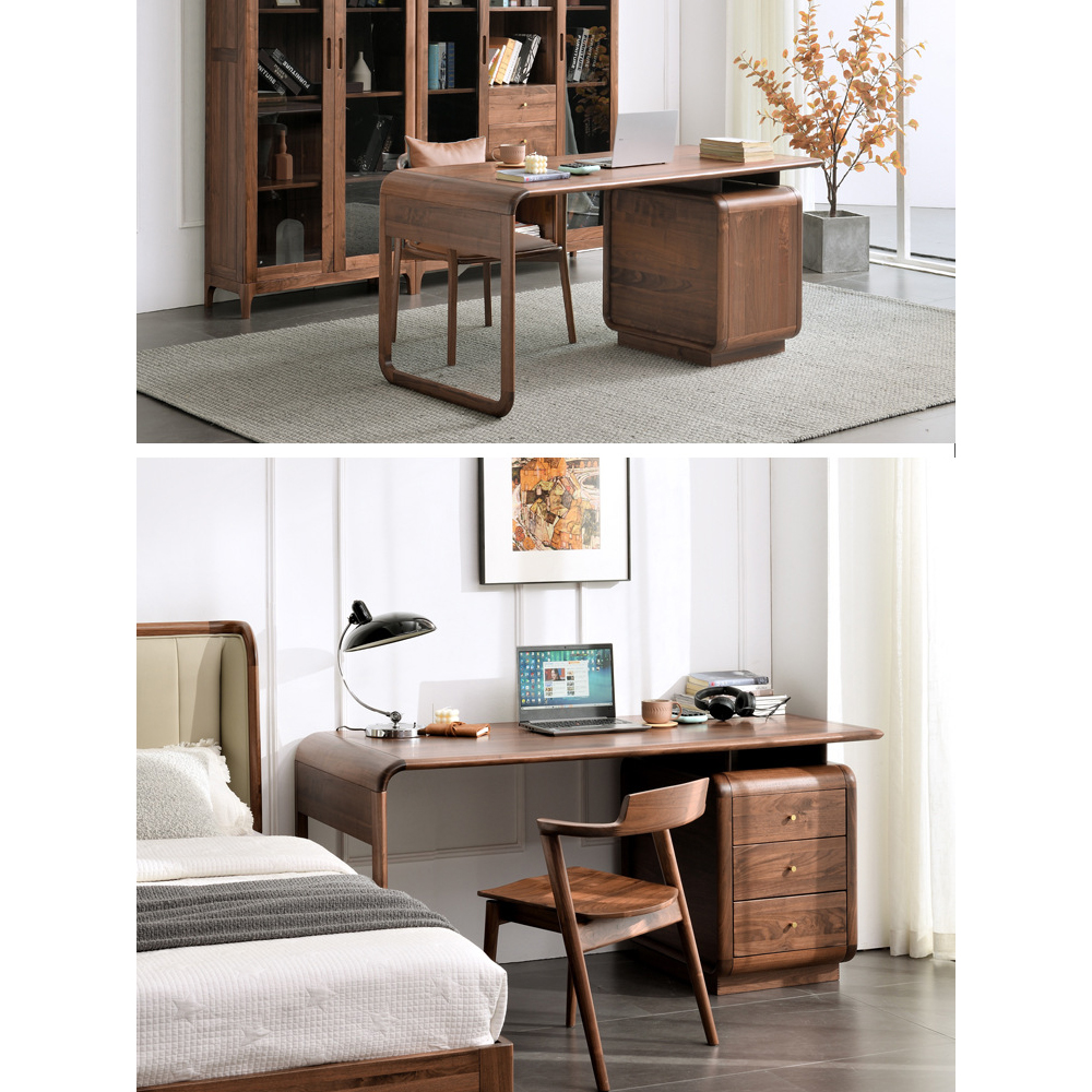 Стол рабочий округлой формы с 3-мя ящиками  Working Moonnut Table