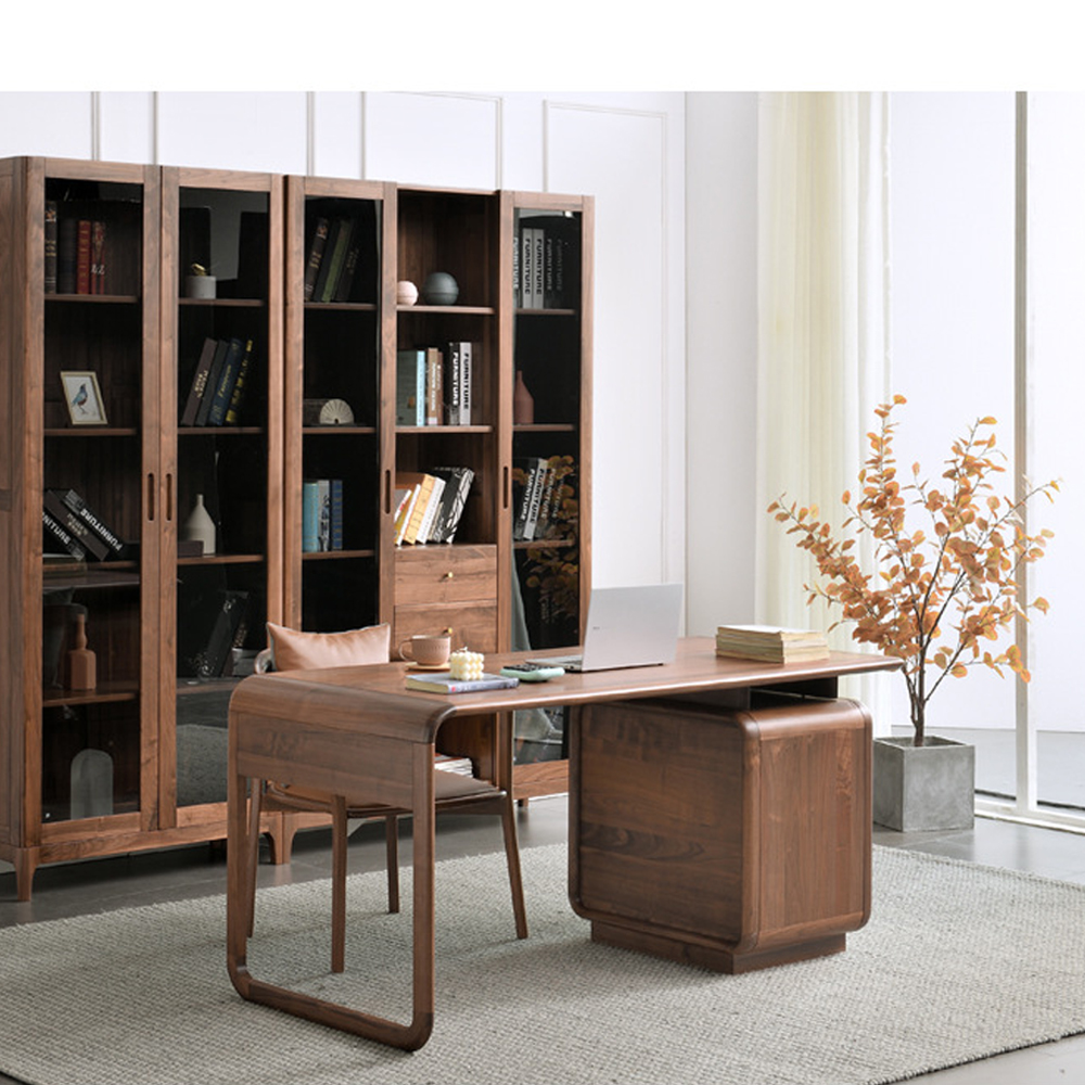 Стол рабочий округлой формы с 3-мя ящиками  Working Moonnut Table