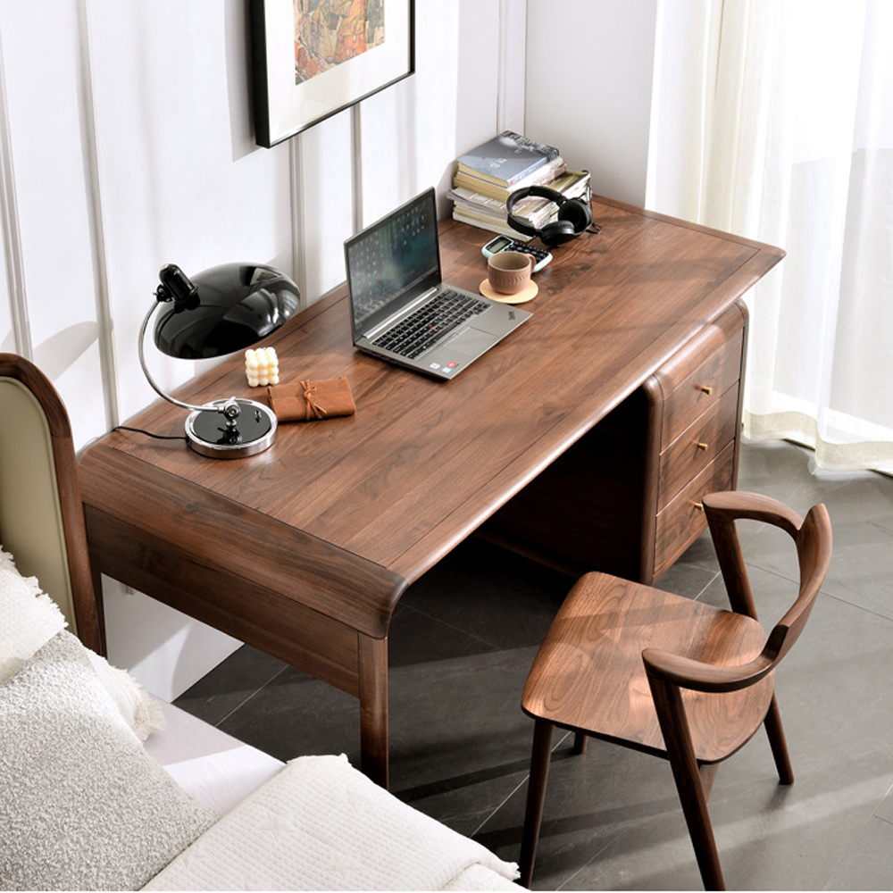 Стол рабочий округлой формы с 3-мя ящиками  Working Moonnut Table