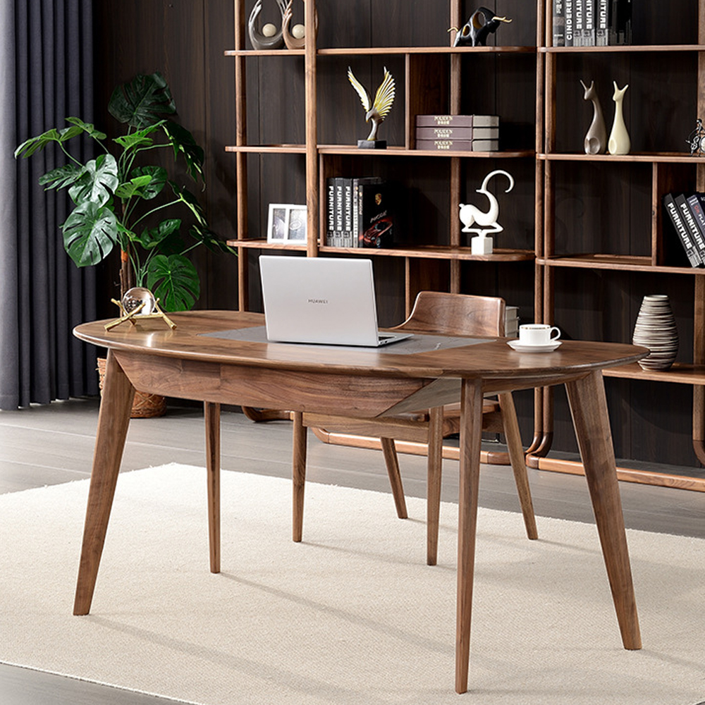 Стол рабочий округлой формы с ящиком  Working Moonnut Table