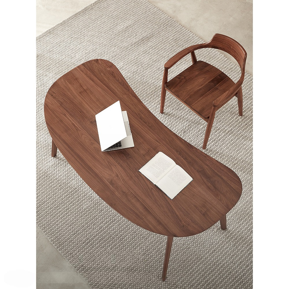 Стол рабочий округлой формы с ящиком  Working Moonnut Table