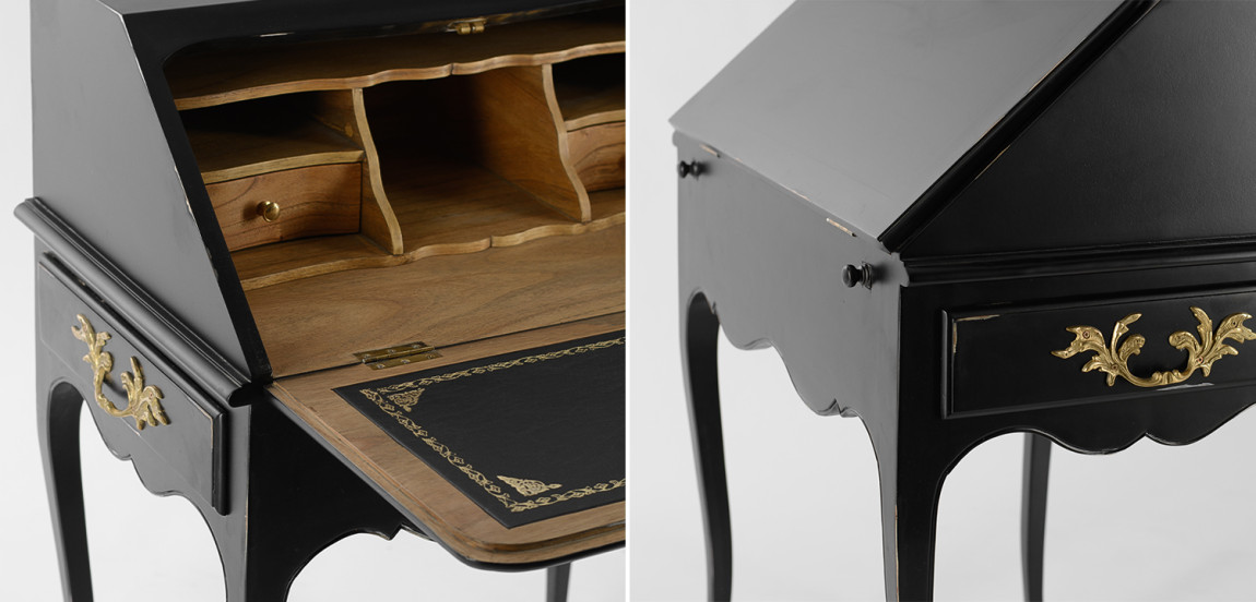 Стол-бюро L.XV Прованс черный