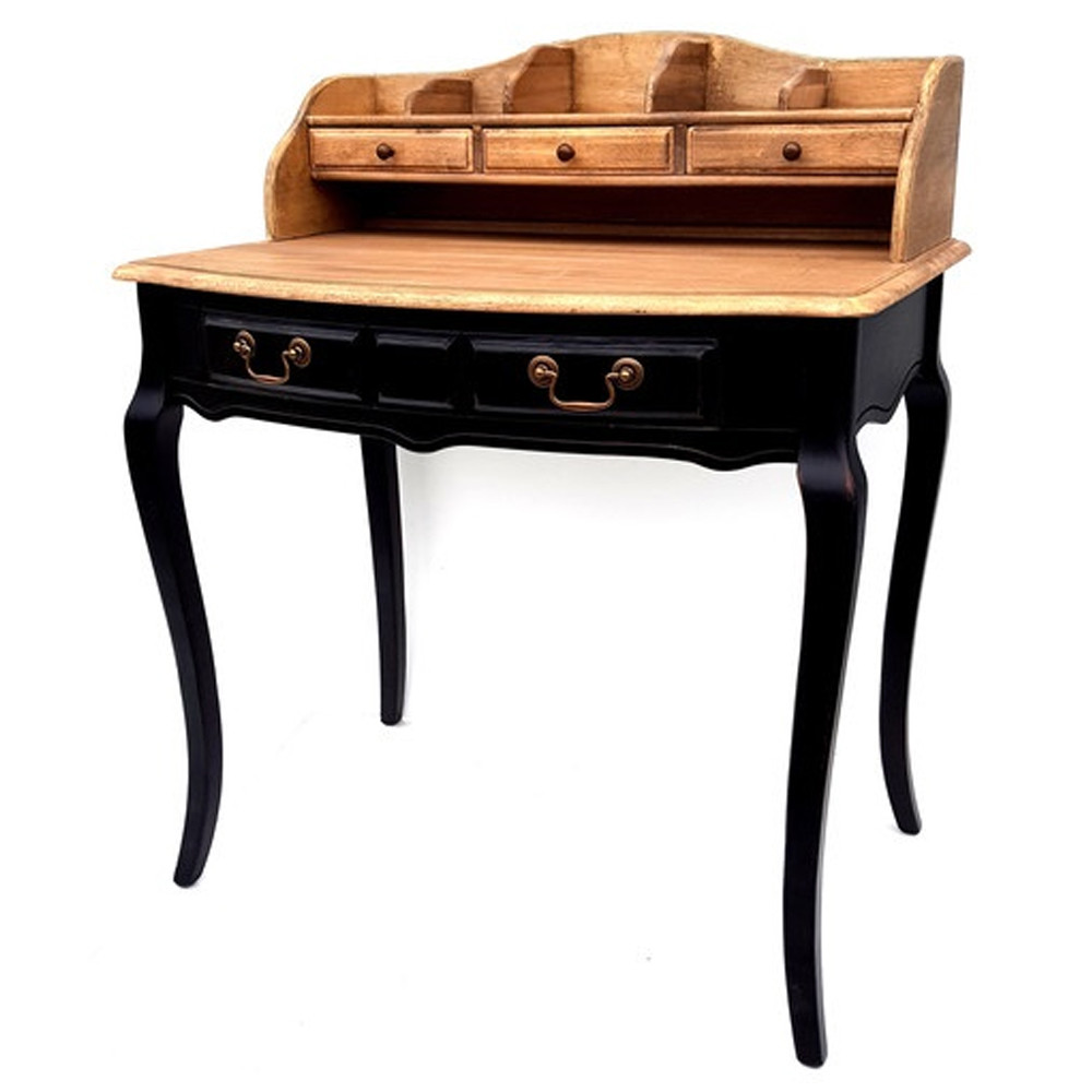 Стол-бюро из массива березы с 5-ю ящиками в стиле прованс Vintage