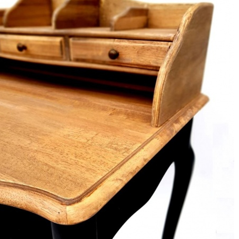 Стол-бюро из массива березы с 5-ю ящиками в стиле прованс Vintage