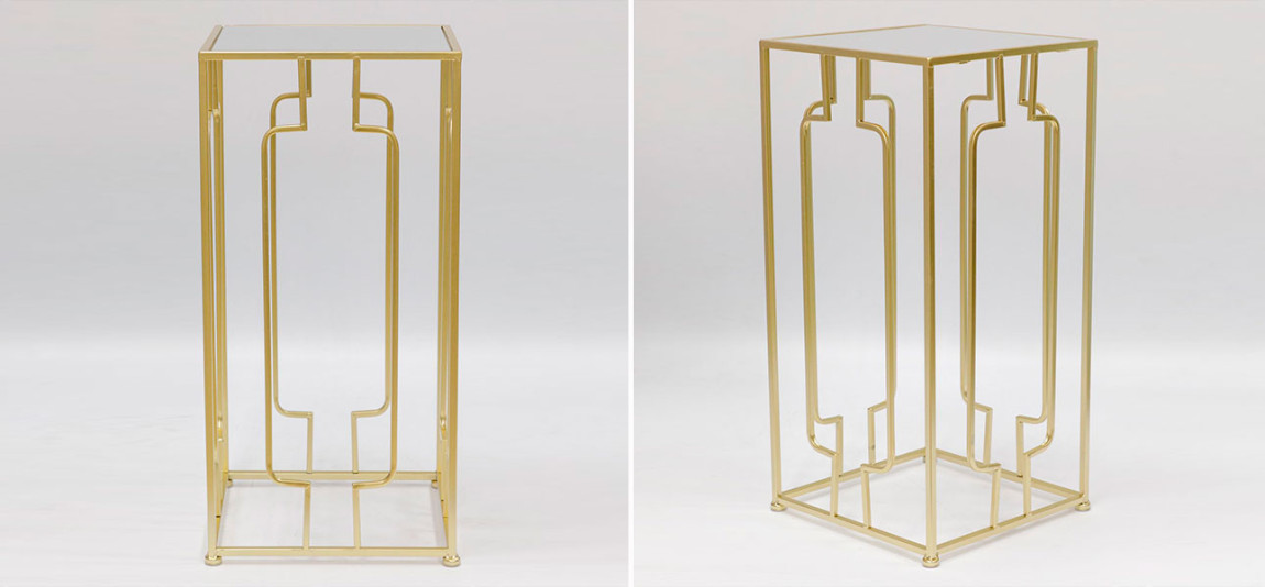 Столик высокий с золотой основой Edison