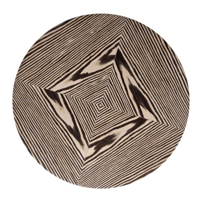 Столик журнальный круглый с полосатым узором Zebroids