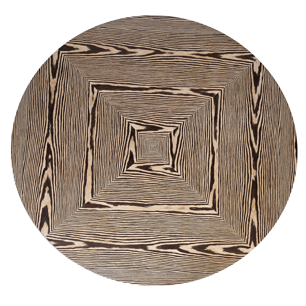 Столик журнальный круглый с полосатым узором Zebroids