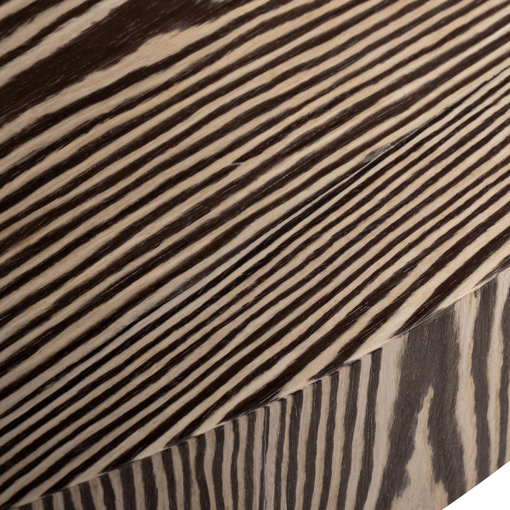 Столик журнальный круглый с полосатым узором Zebroids