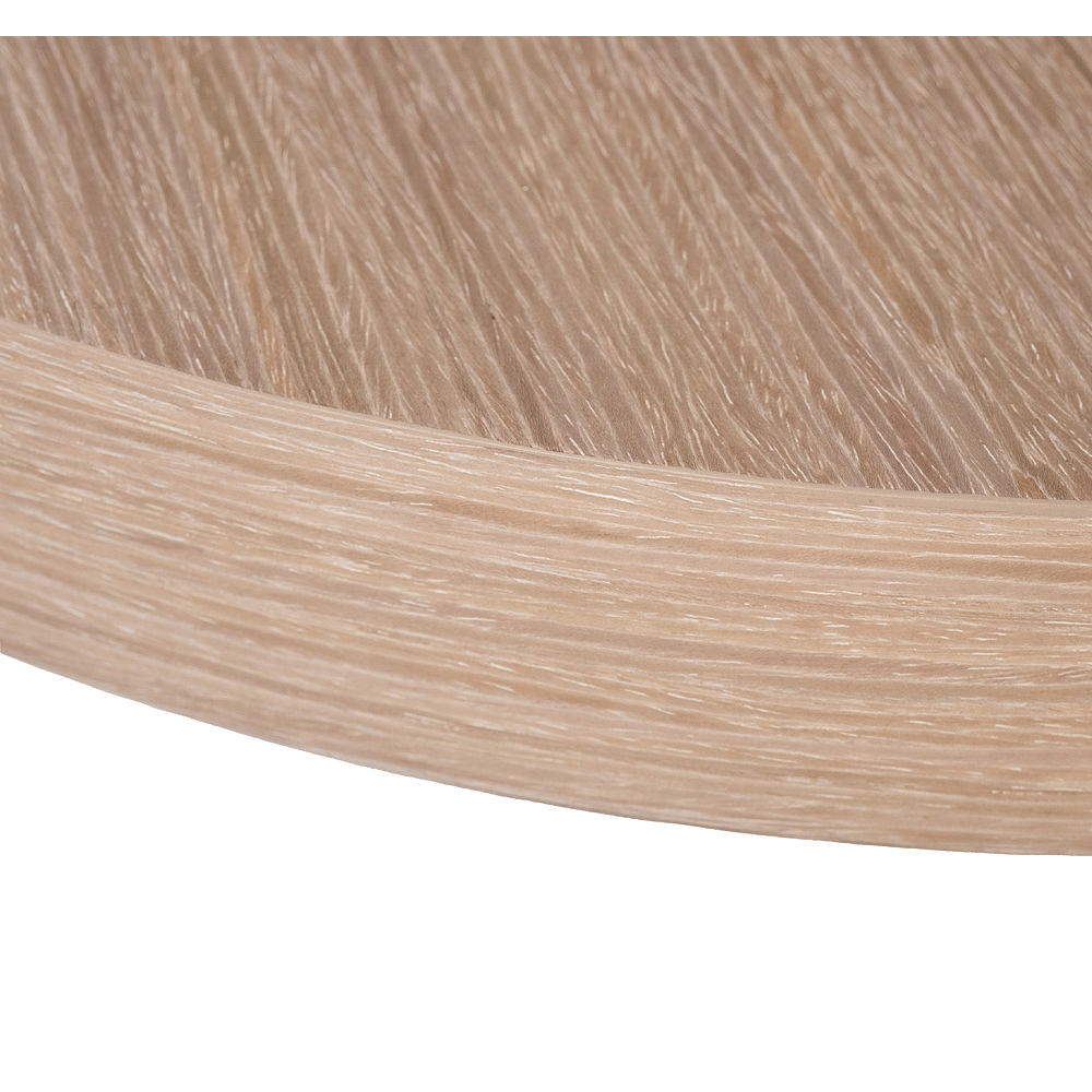 Столик журнальный круглый со светлым шпоном Light Veneer Table