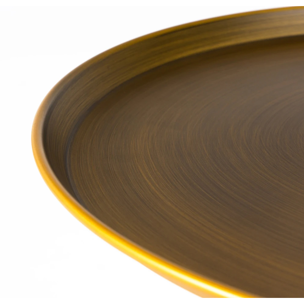 Столик журнальный металлический в форме перевернутого бокала Golden Glass