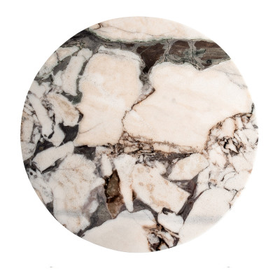 Столик журнальный с круглой мраморной столешницей Unique Stone Design