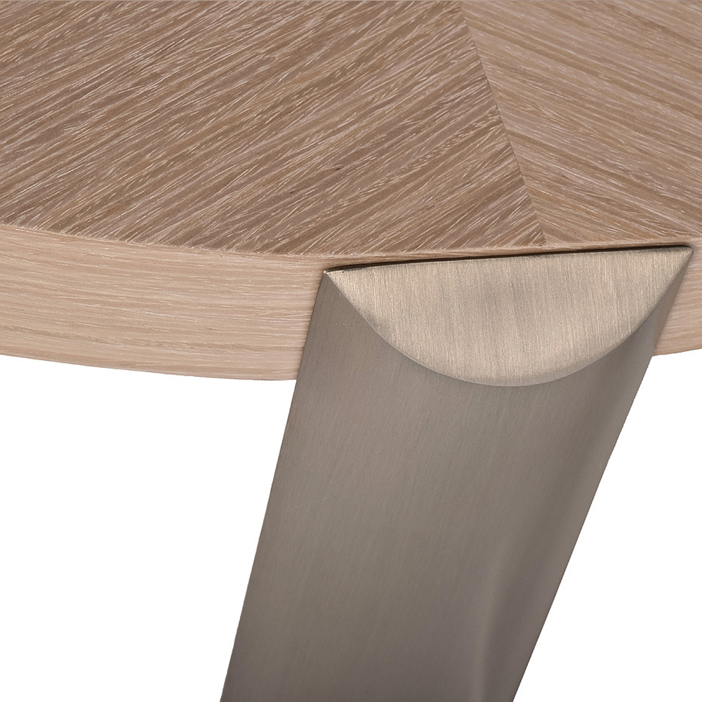 Столик журнальный с низкой круглой столешницей Wood Grain