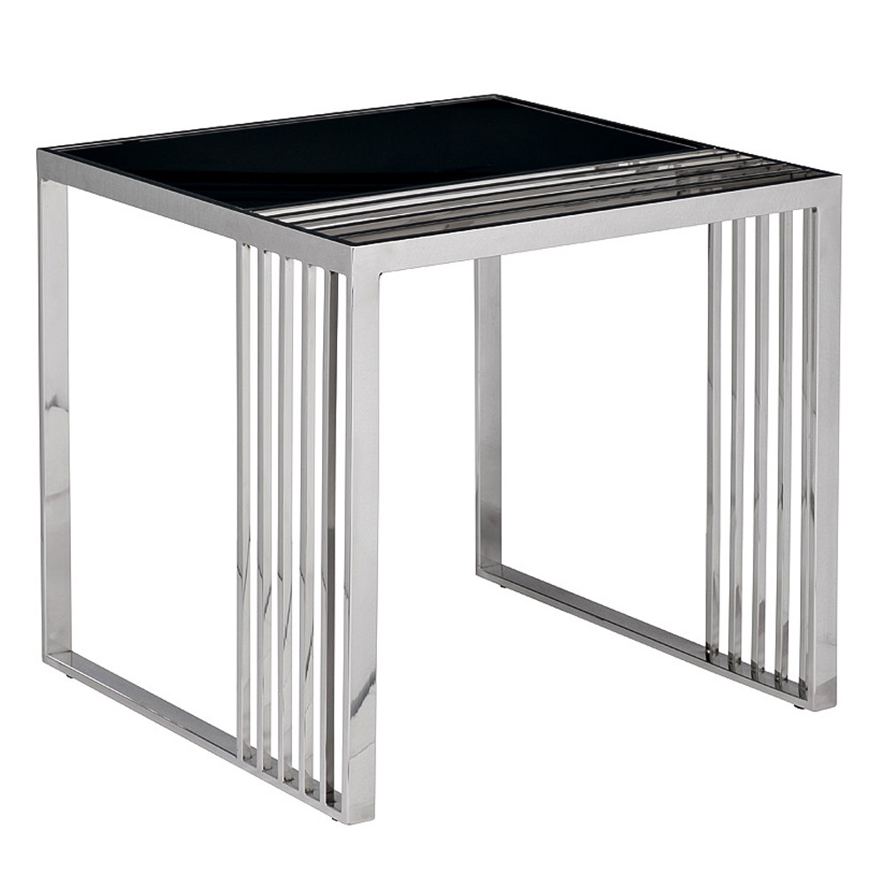 Столик журнальный с черной стеклянной столешницей Embodiment of Contemporary Art