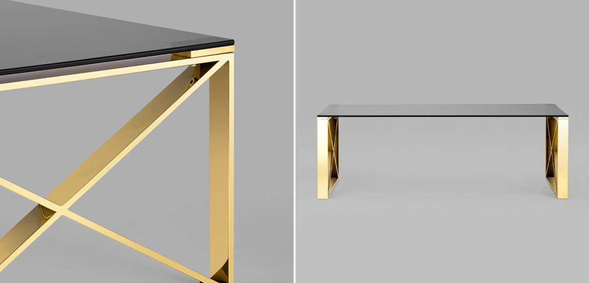 Столик кофейный Lannes Collection Gold