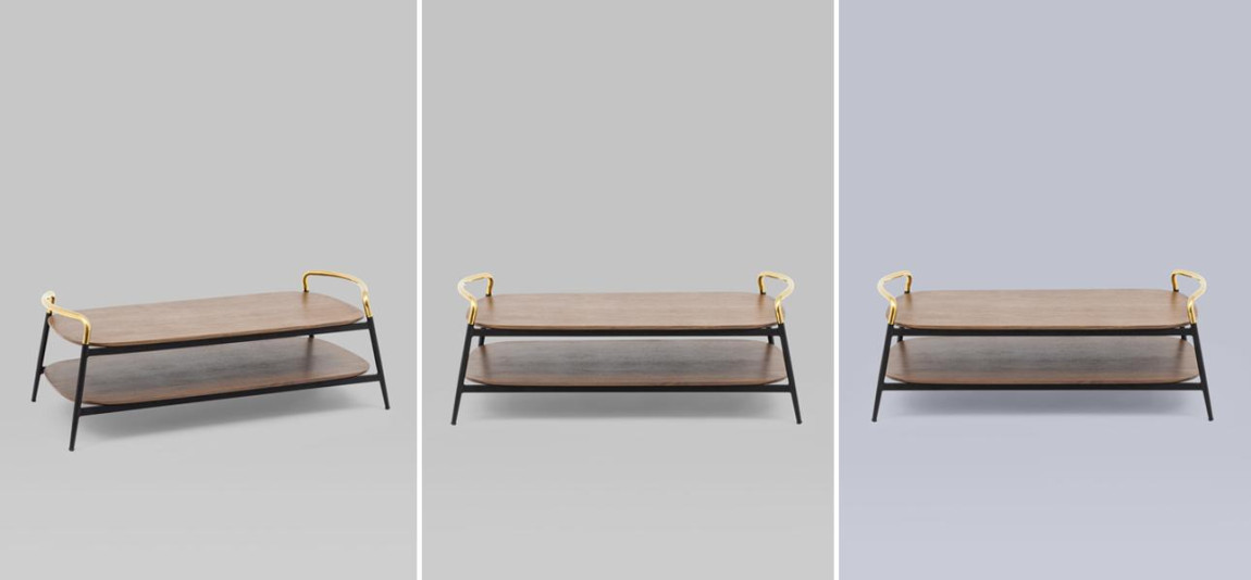 Столик кофейный с полочкой Garland Collection