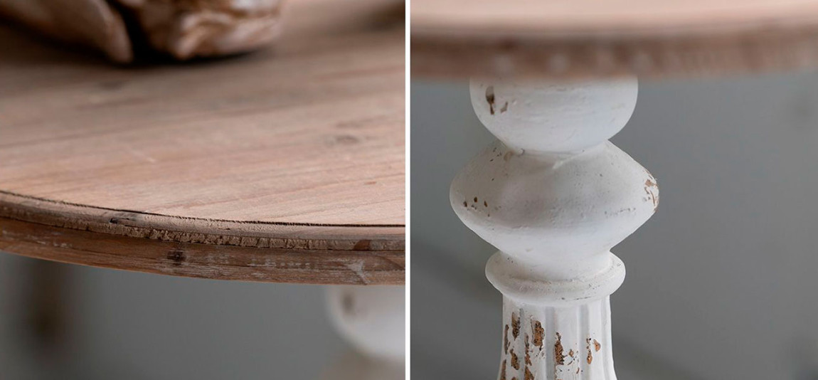 Столик круглый на резном основании Cecil