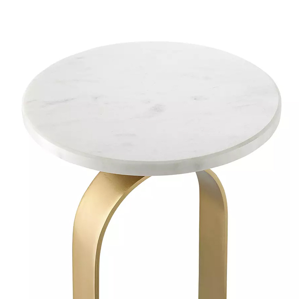 Столик приставной с овальным золотым основанием Oval Gold Base