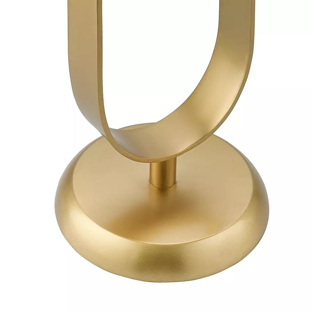 Столик приставной с овальным золотым основанием Oval Gold Base