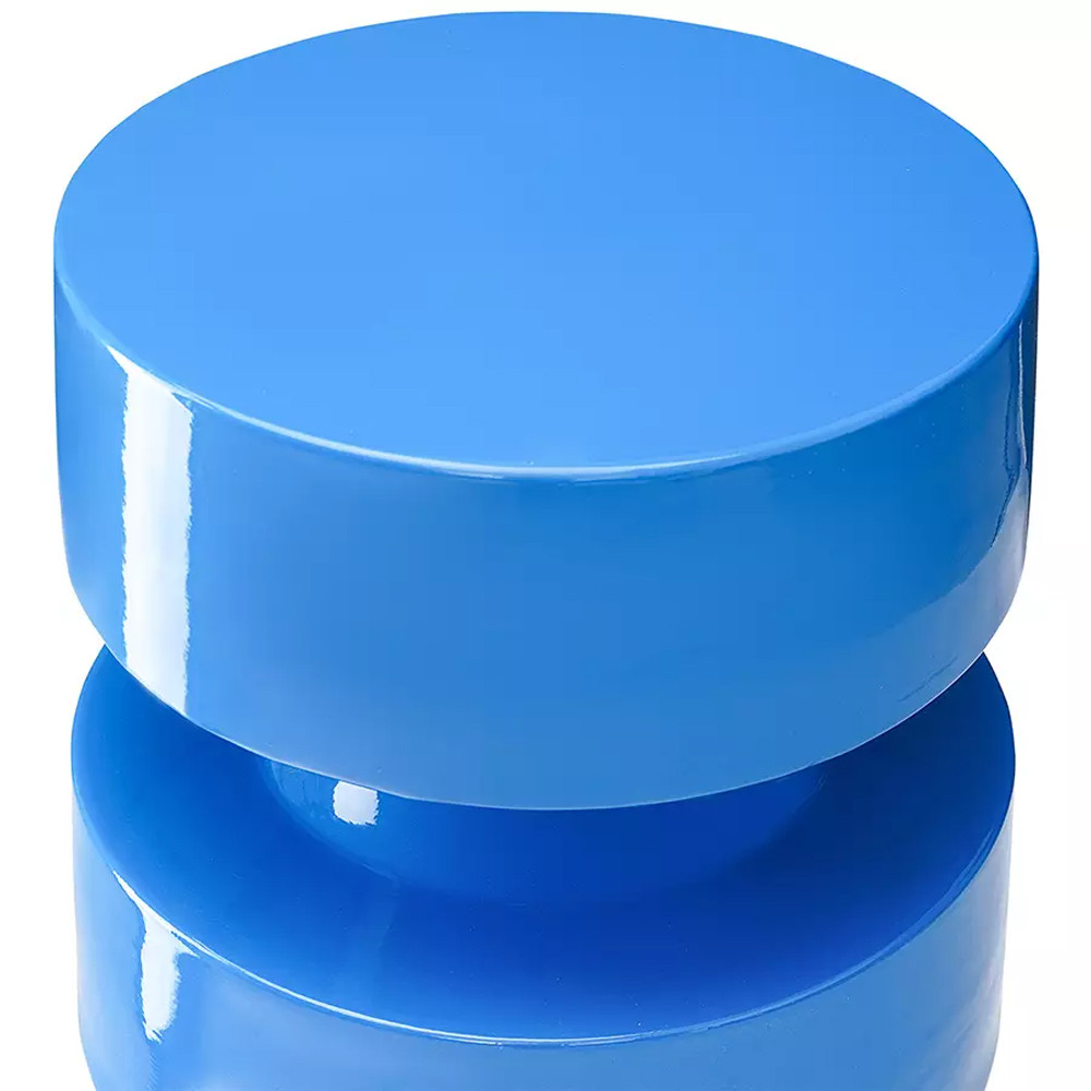 Столик приставной фигурный синий Curly Blue Table