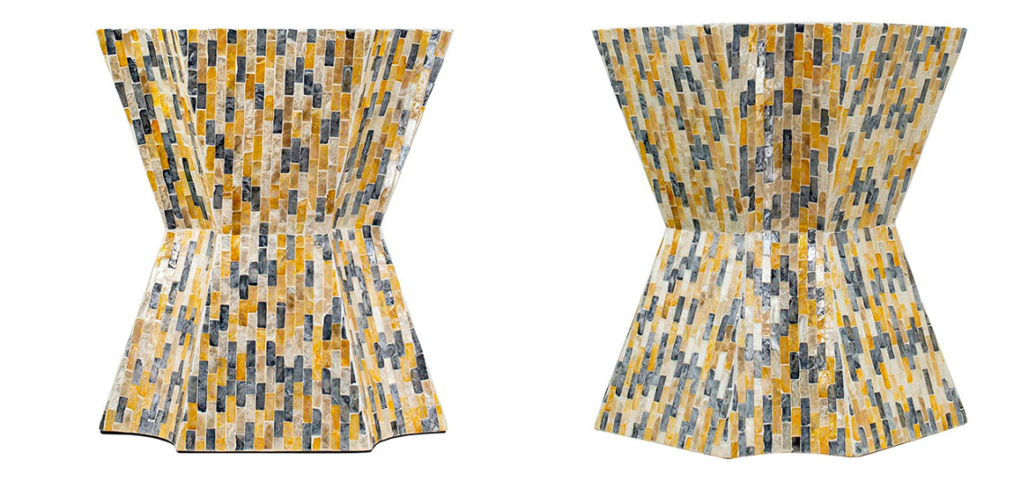 Столик с инкрустацией мозаика Nora