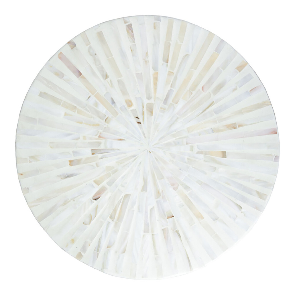 Столик с инкрустацией с перламутровым узором Dominic White