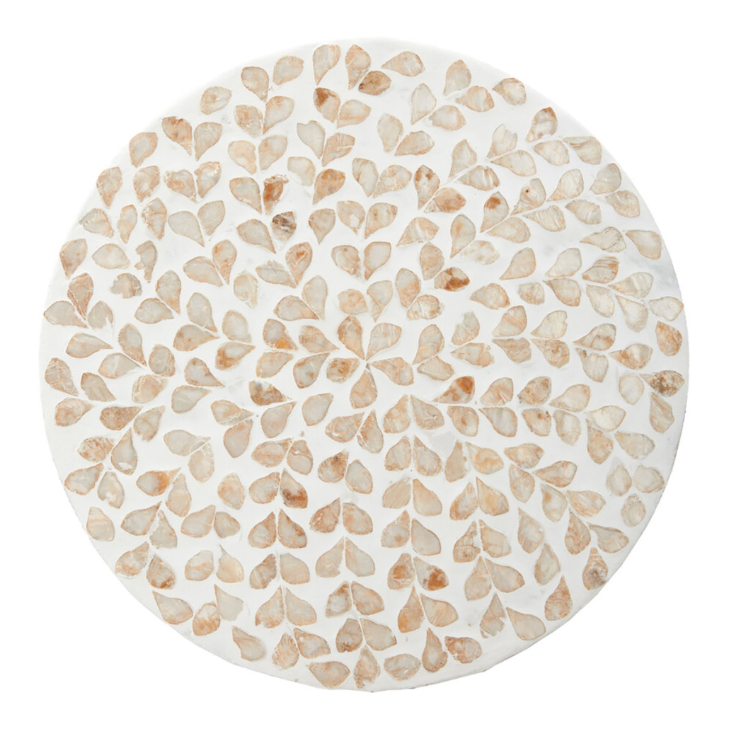 Столик с инкрустацией с перламутровым узором Jean Cream