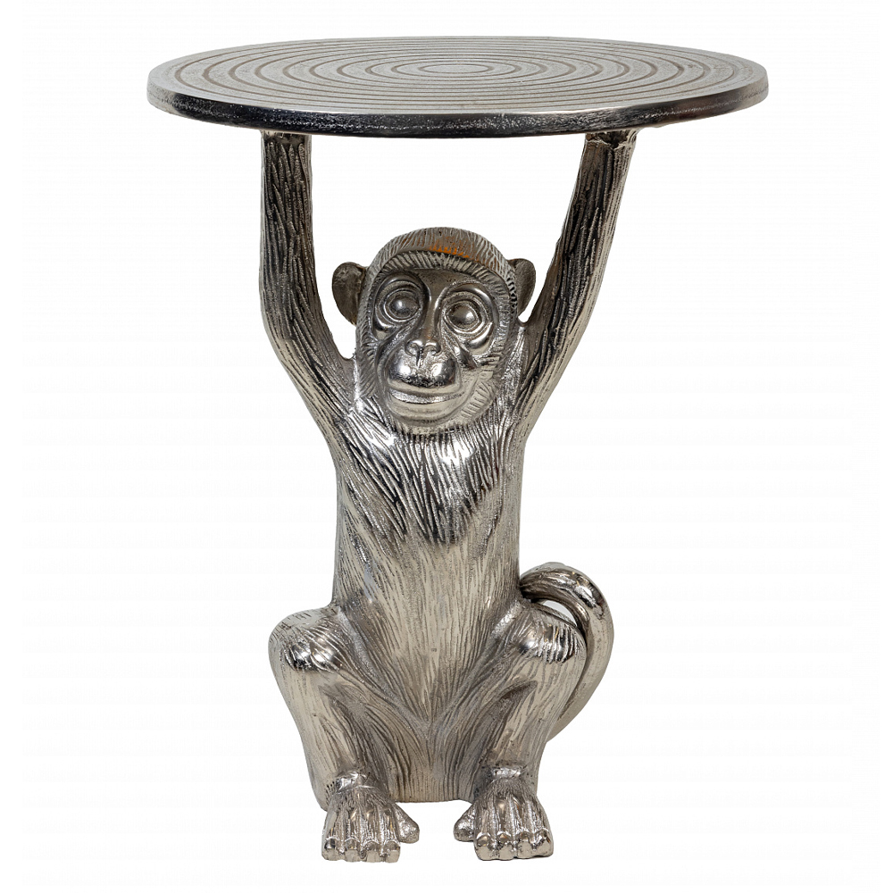 Столик с подстольем в виде обезьянки Bombay Nickel