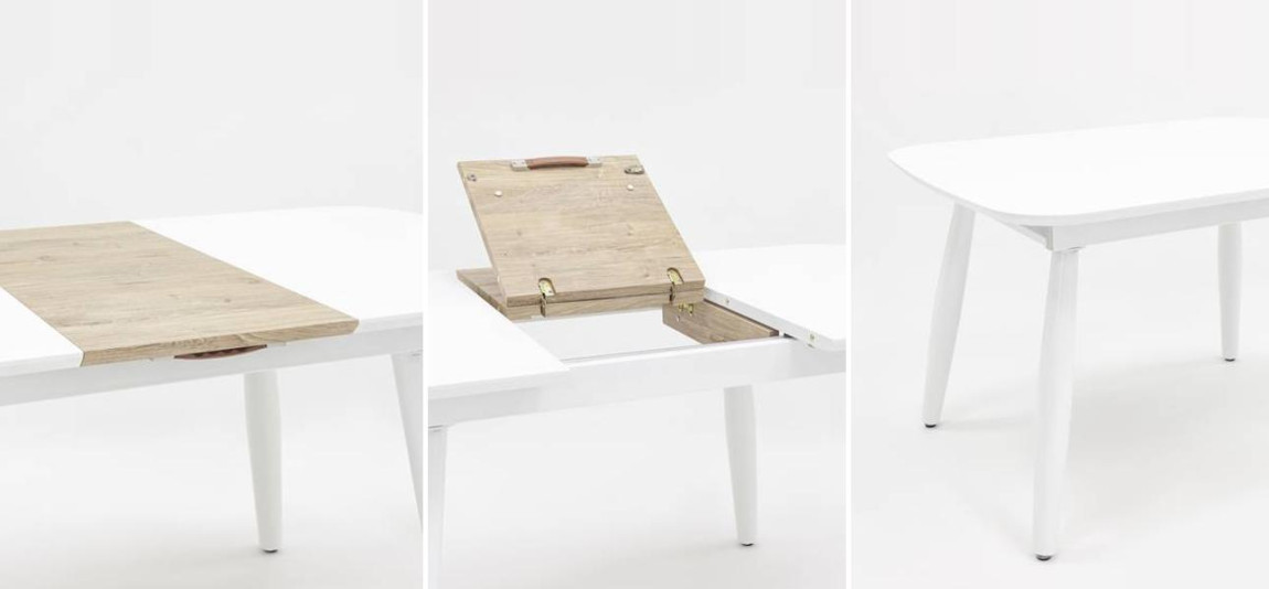 Столь обеденный Grunge Collection цвет белый