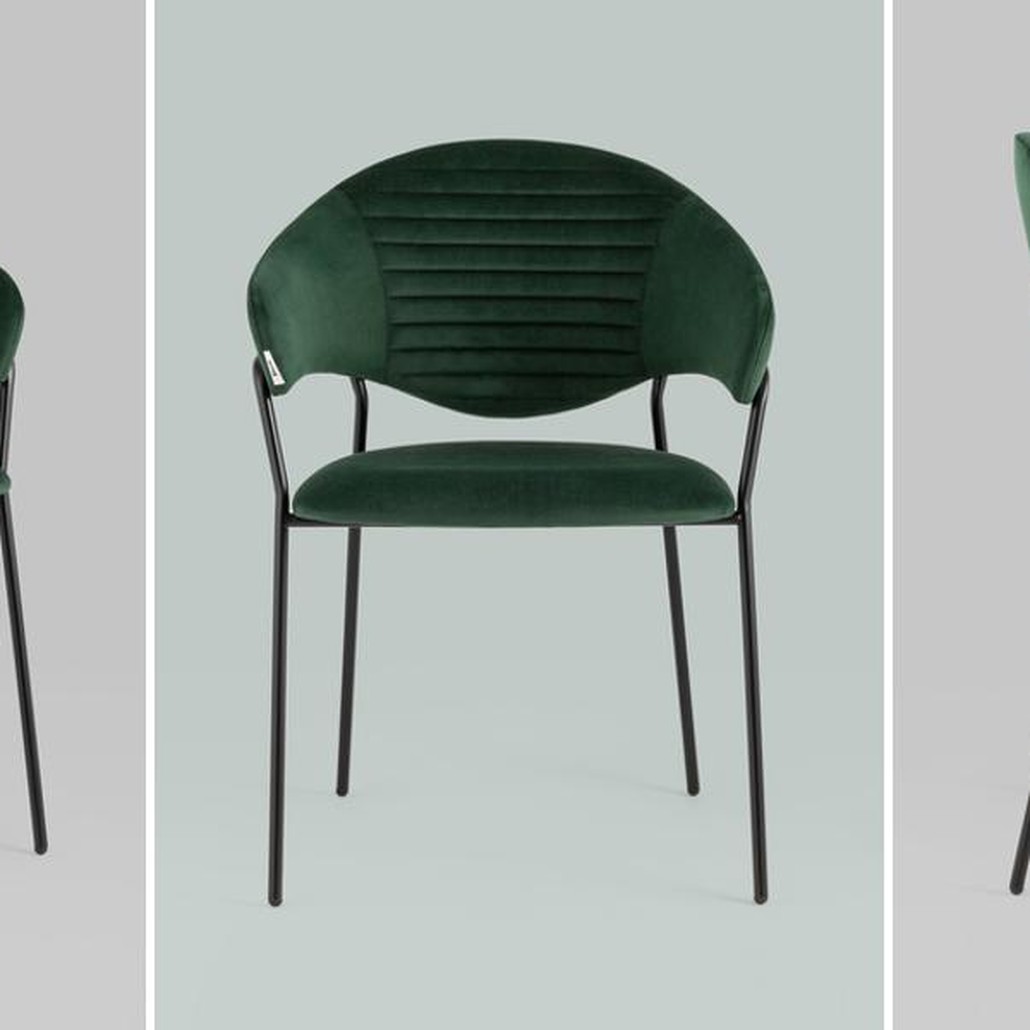 Стул Alexis Chair Зеленый Велюр