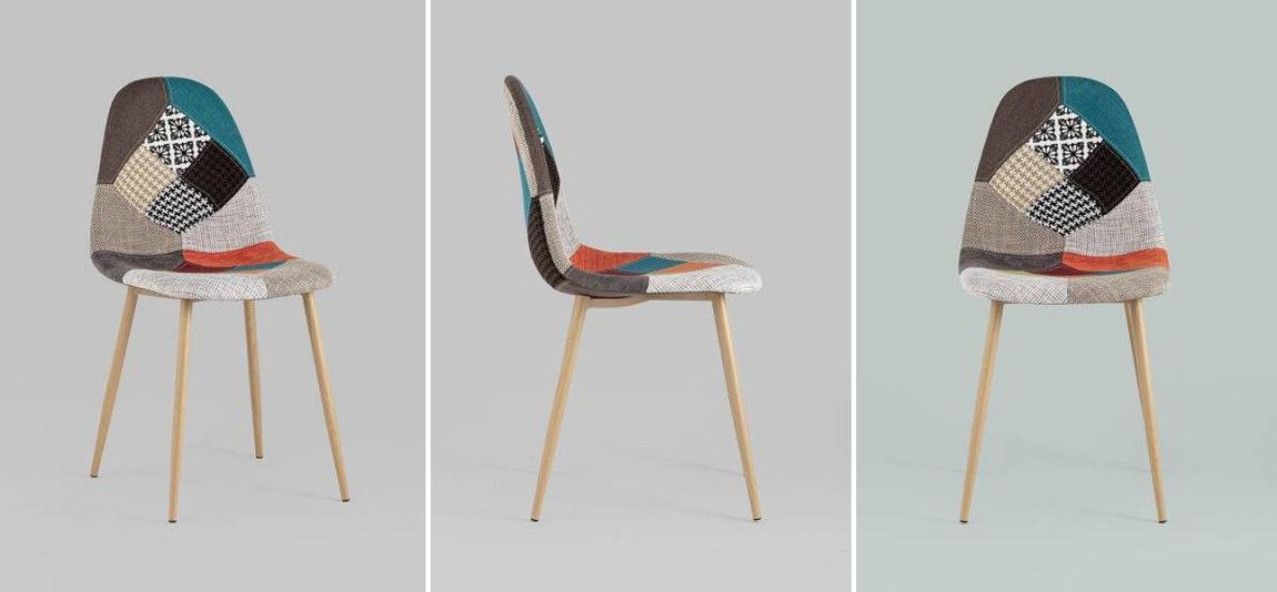 Стул Archie Chair Разноцветный Печворк